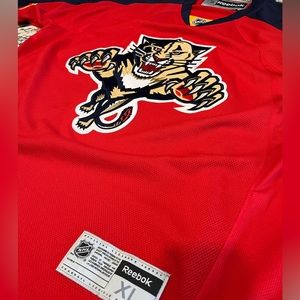 FLORIDA PANTHERS VINTAGE RED REEBOK GAME JERSEY